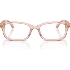 imageCOACH Womens Hc6233u Universal Fit Rectangular Prescription Eyewear FramesTransparent Dusty RoseDemo Lens