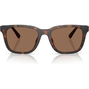 imageCoach Mens Hc8426u Universal Fit Square SunglassesMatte Dark TortoiseBrown Solid