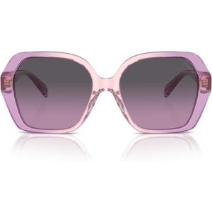 imageCoach Womens Hc8404u Universal Fit Square SunglassesAmethystPink GradientPurple Gradient