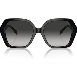 imageCoach Womens Hc8404u Universal Fit Square SunglassesBlackGrey Gradient