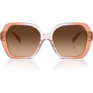 imageCoach Womens Hc8404u Universal Fit Square SunglassesSaddleDusty Rose GradientBrown Gradient