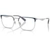 imageCOACH Mens Hc5178 Rectangular Prescription Eyewear FramesSatin SilverNavyDemo Lens