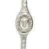 imageCOACH Womens Signature Pave Hoop EarringsCRYSTALRHODIUM