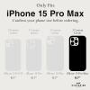 imageCoach Signature Canvas Slim Wrap iPhone 15 Pro Max Case Compatible with Wireless Charging  Signature CharcoalBlack