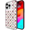 imageCoach Signature Canvas Slim Wrap iPhone 15 Pro Max Case Compatible with Wireless Charging  Signature CharcoalTea Rose