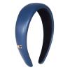 imageCoach Womens Leather Headband Black One SizeBlue