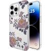 imageCoach Signature Canvas Slim Wrap iPhone 15 Pro Max Case Compatible with Wireless Charging  Signature CharcoalMoody Floral