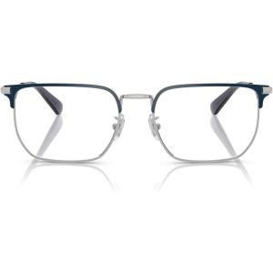 imageCOACH Mens Hc5178 Rectangular Prescription Eyewear FramesSatin SilverNavyDemo Lens