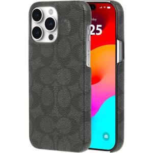 imageCoach Signature Canvas Slim Wrap iPhone 15 Pro Max Case Compatible with Wireless Charging  Signature CharcoalCharcoal