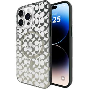 imageCoach Signature Canvas Slim Wrap iPhone 15 Pro Max Case Compatible with Wireless Charging  Signature CharcoalDeep Forest