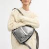 imageCOACH Mens Hall Backpack 22 in Metallic Crinkle Leather Anthracite One SizeAnthracite