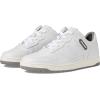 imageCoach Mens C201 Leather SneakerOptic WhiteHeather Grey