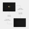 imageCoach Polished Pebble Leather Essential Card Case BlackBlack