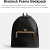 imageCoach Womens KISSLOCK Frame Backpack B4Black One SizeB4Black