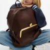 imageCoach Womens KISSLOCK Frame Backpack B4Black One SizeB4Dark Brown