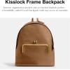 imageCoach Womens KISSLOCK Frame Backpack B4Black One SizeB4Honey Brown