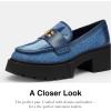 imageCoach Womens Leah Platform Loafer CharcoalBlack 5