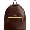 imageCoach Womens KISSLOCK Frame Backpack B4Black One SizeB4Dark Brown