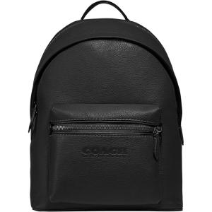 imageCOACH Charter Backpack in Refined Pebbled Leather Black
