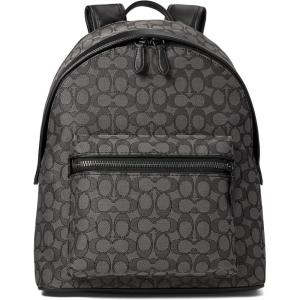 imageCOACH Charter Backpack in Signature Jacquard CharcoalBlack