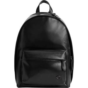 imageCOACH Mens Hall Backpack 22 in Metallic Crinkle Leather Anthracite One SizeBlack