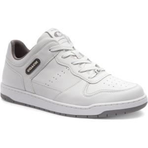 imageCoach Mens C201 Leather SneakerHeather GreyOptic White