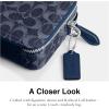 imageCoach Charter Crossbody Bag 19 in Signature Denim Deep Blue