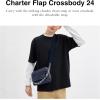 imageCoach Charter Flap Crossbody Bag 24 in Signature Denim Deep Blue