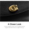 imageCoach Polished Pebbled Leather Cassie Crossbody 19Black