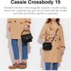 imageCoach Polished Pebbled Leather Cassie Crossbody 19Black
