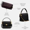 imageCoach Polished Pebbled Leather Cassie Crossbody 19Black