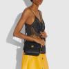 imageCoach Polished Pebbled Leather Cassie Crossbody 19Black