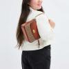 imageCoach Polished Pebbled Leather Cassie Crossbody 19Tan Caramel