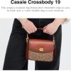 imageCoach Polished Pebbled Leather Cassie Crossbody 19Tan Caramel