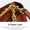 imageCoach Polished Pebbled Leather Cassie Crossbody 19Tan Caramel