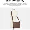 imageCoach Womens Polished Pebble Leather Chaise CrossbodyDark Stone