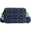 imageCoach Charter Crossbody Bag 19 in Signature Denim Deep Blue
