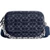 imageCoach Charter Flap Crossbody Bag 24 in Signature Denim Deep Blue