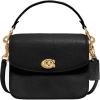 imageCoach Polished Pebbled Leather Cassie Crossbody 19Black