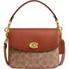 imageCoach Polished Pebbled Leather Cassie Crossbody 19Tan Caramel
