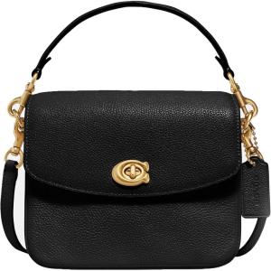 imageCoach Polished Pebbled Leather Cassie Crossbody 19Black