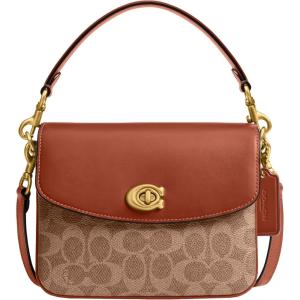 imageCoach Polished Pebbled Leather Cassie Crossbody 19Tan Caramel
