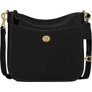 imageCoach Womens Polished Pebble Leather Chaise CrossbodyBlack