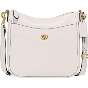 imageCoach Womens Polished Pebble Leather Chaise CrossbodyChalk