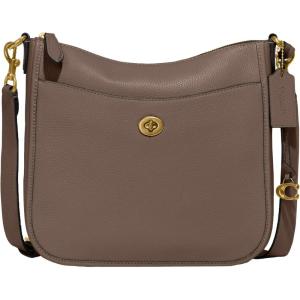 imageCoach Womens Polished Pebble Leather Chaise CrossbodyDark Stone