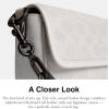 imageCoach Charter Flap Crossbody 18 WhiteBlack Sig
