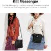 imageCoach Crossgrain Leather Kitt Messenger BagBlack