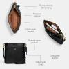 imageCoach Crossgrain Leather Kitt Messenger BagBlack