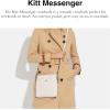 imageCoach Crossgrain Leather Kitt Messenger BagChalk