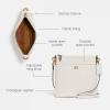 imageCoach Crossgrain Leather Kitt Messenger BagChalk